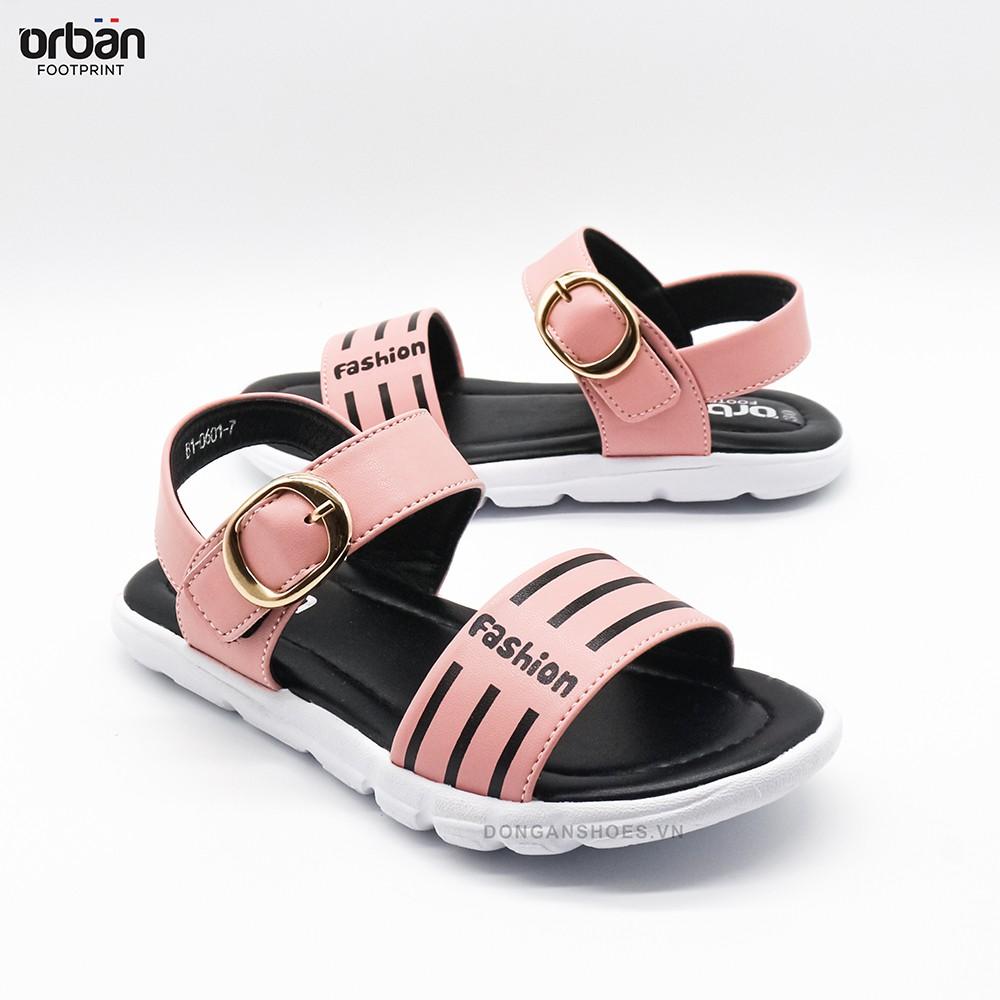 Dép sandal urban cao cấp cho bé SD2103 full màu đỏ hồng