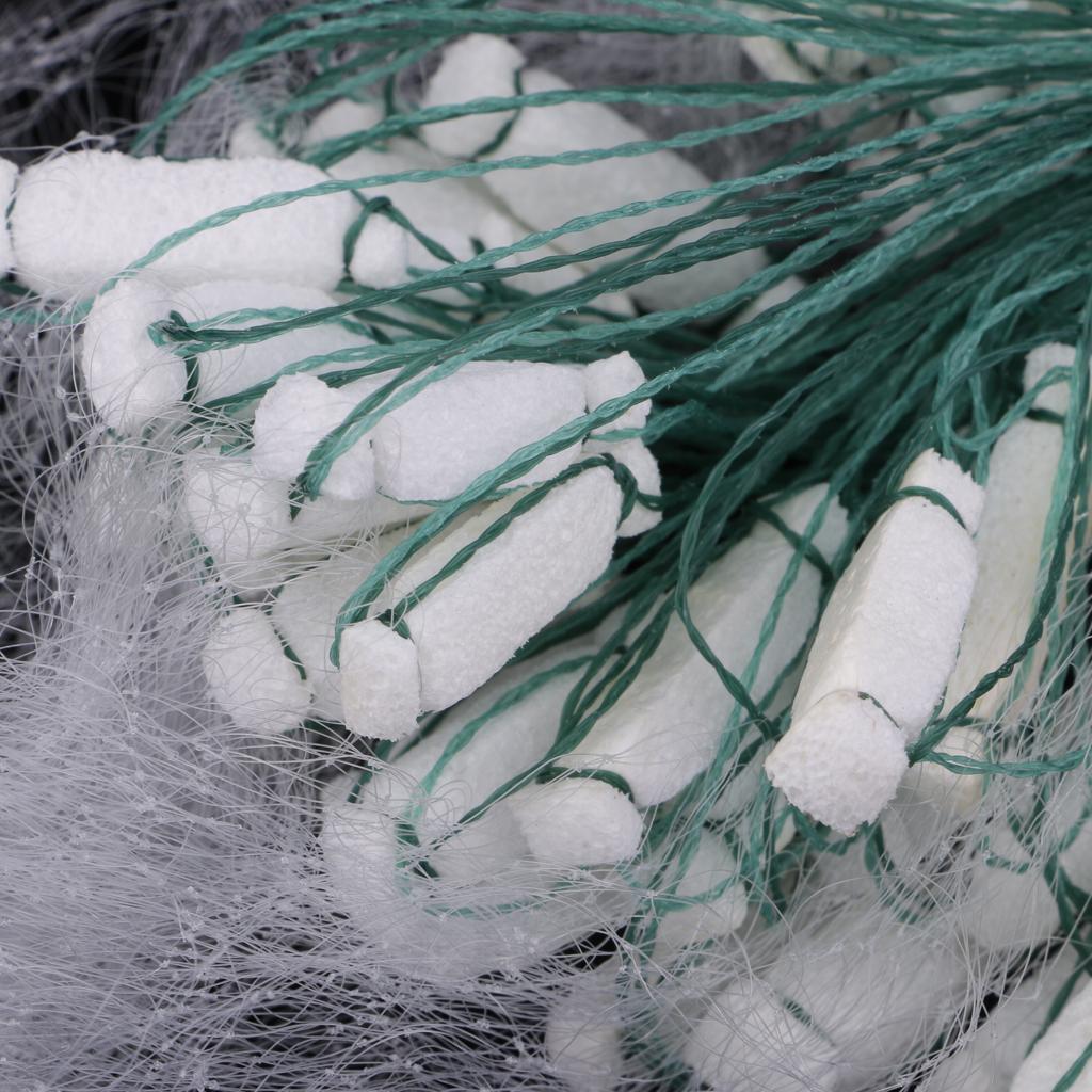 2xFishing Fish Mesh Trap Nylon Fishing Gill Net Casting Net 0.7x15m