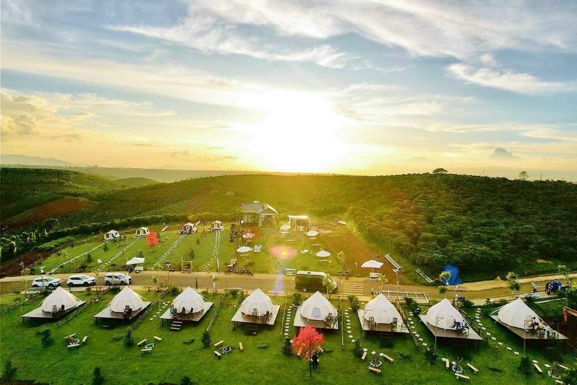 Lều hoa sen Glamping,Lều chuông lotus ,LỀU CHUÔNG BÔNG SEN 4M - 5M