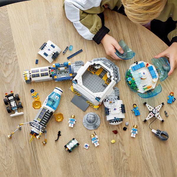 BỘ LẮP RÁP LEGO CITY 60350 TRỤ SỞ NGHIÊN CỨU NASA MẶT TRĂNG