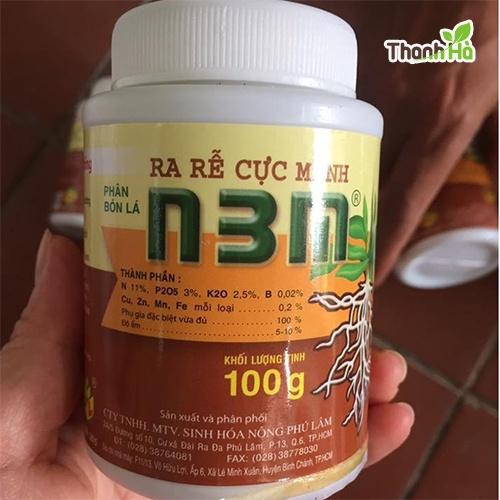 Phân bón lá ra rễ cực mạnh N3M - Lọ 100g