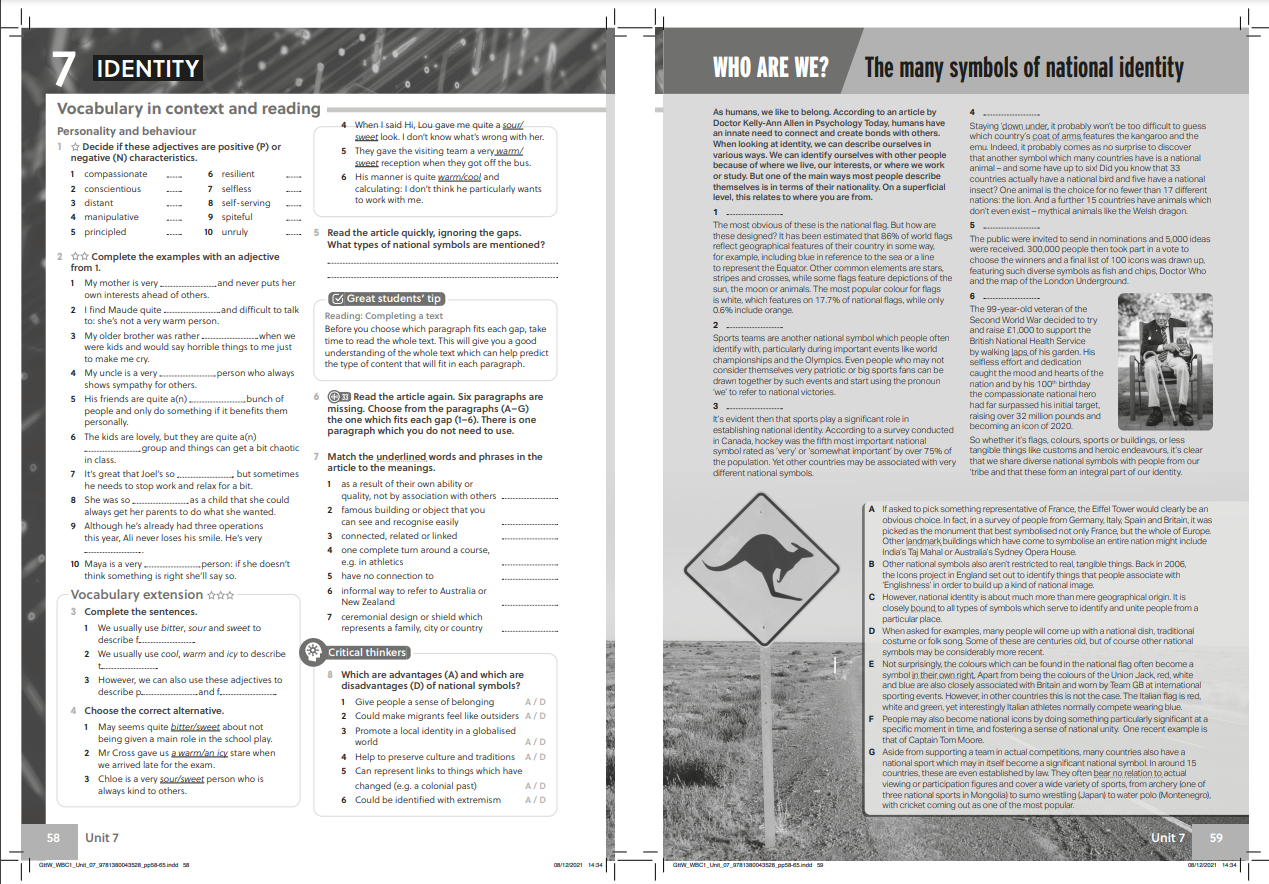 Gateway To The World C1 Workbook With Digital Workbook