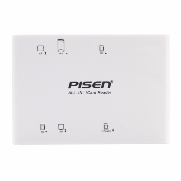 Đầu Đọc Thẻ Nhớ Pisen All-In-1 USB 2.0 - Hàng Nhập Khẩu