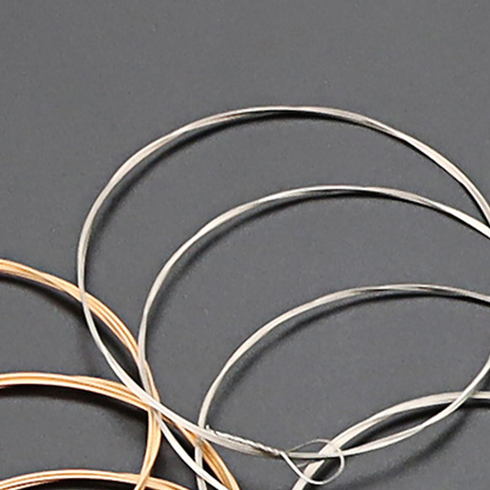 8 Pieces Mandolin Strings Set D-4TH Direct Replaces Mandolin Parts Replacement Easy Installation