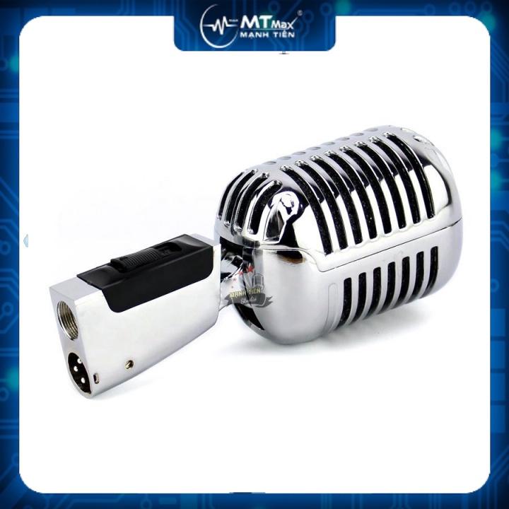 Micro MTMax B2-Pro karaoke sân khấu phong cách vintage (cổ điển) - Mic có dây chuyên dùng cho phòng trà, karaoke live