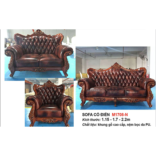 Sofa Tân Cổ Điển Sắc Da Thể Hiện Sự Đẳng Cấp DP-SCD48