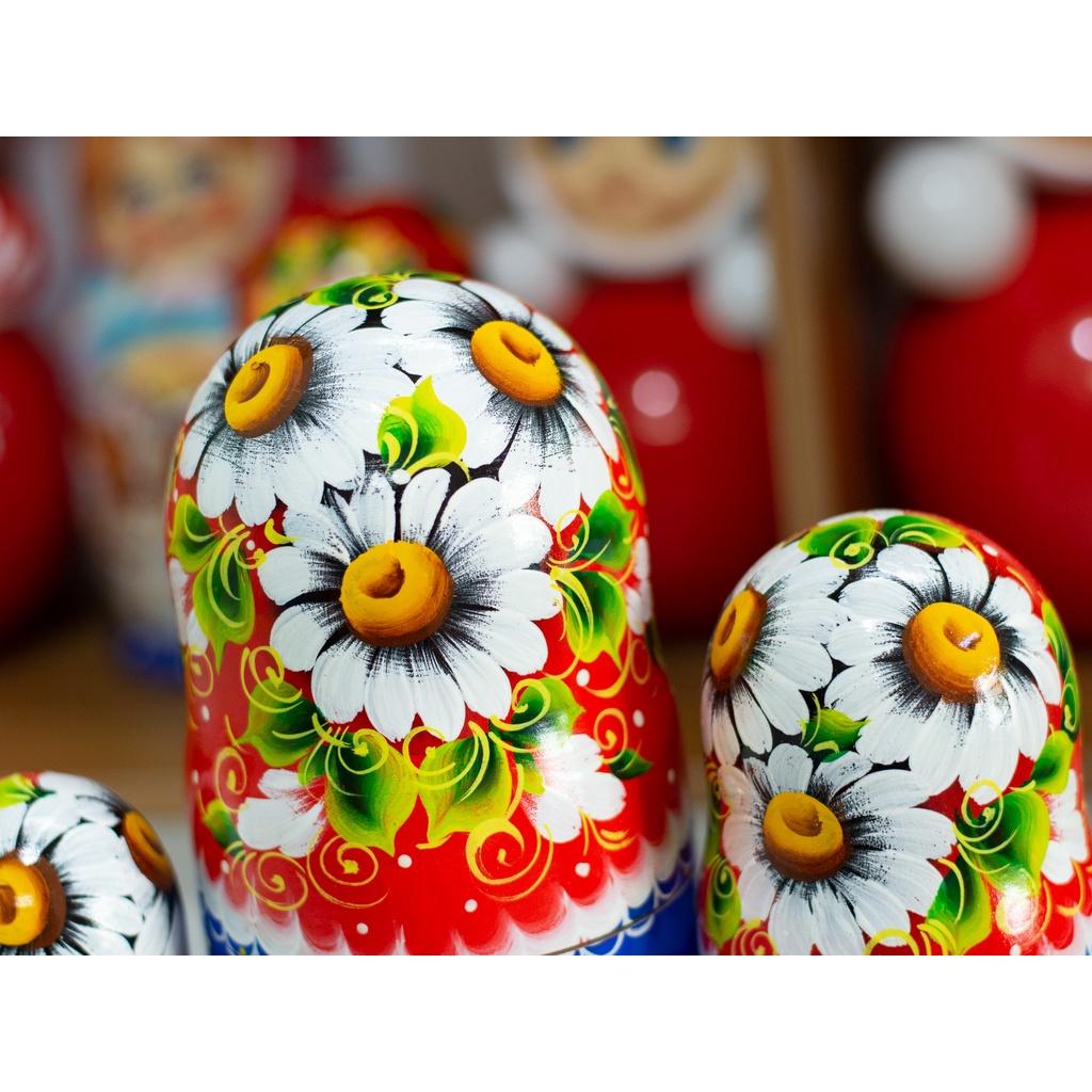 BỘ BÚP BÊ NGA MATRYOSHKA 7 LỚP 21CM "CÔ GÀ ĐẺ TRỨNG VÀNG" RẤT ĐẸP VÀ ĐỘC ĐÁO