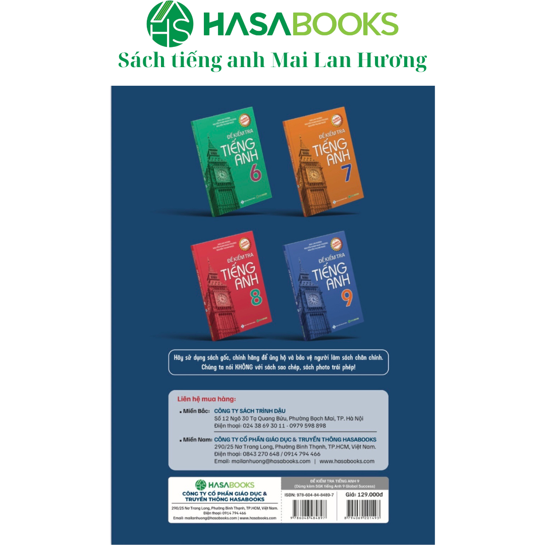 Đề Kiểm Tra Tiếng Anh 9 Global Success - Mai Lan Hương