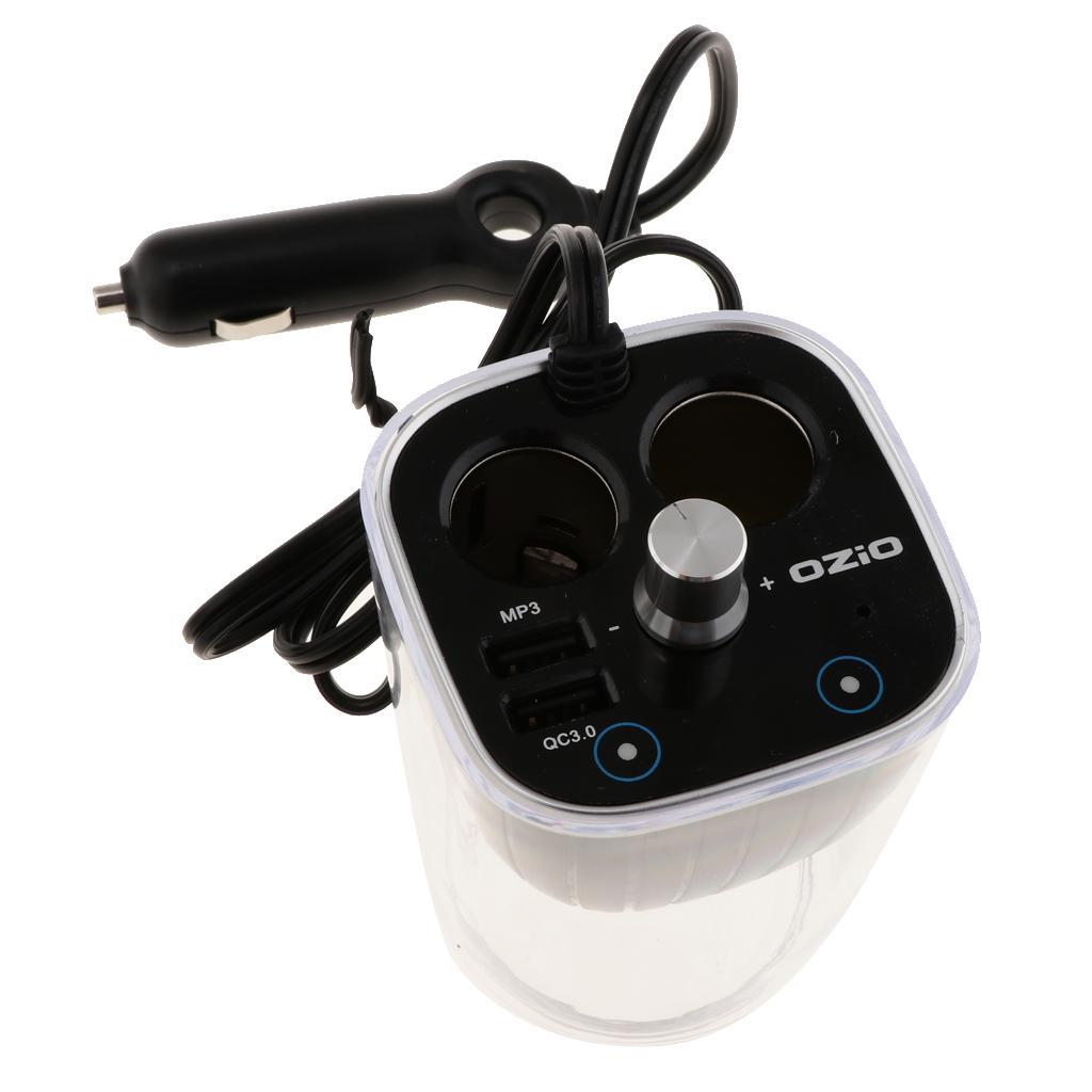 Car/Auto   Female Charger Socket Double USB + Bluetooth