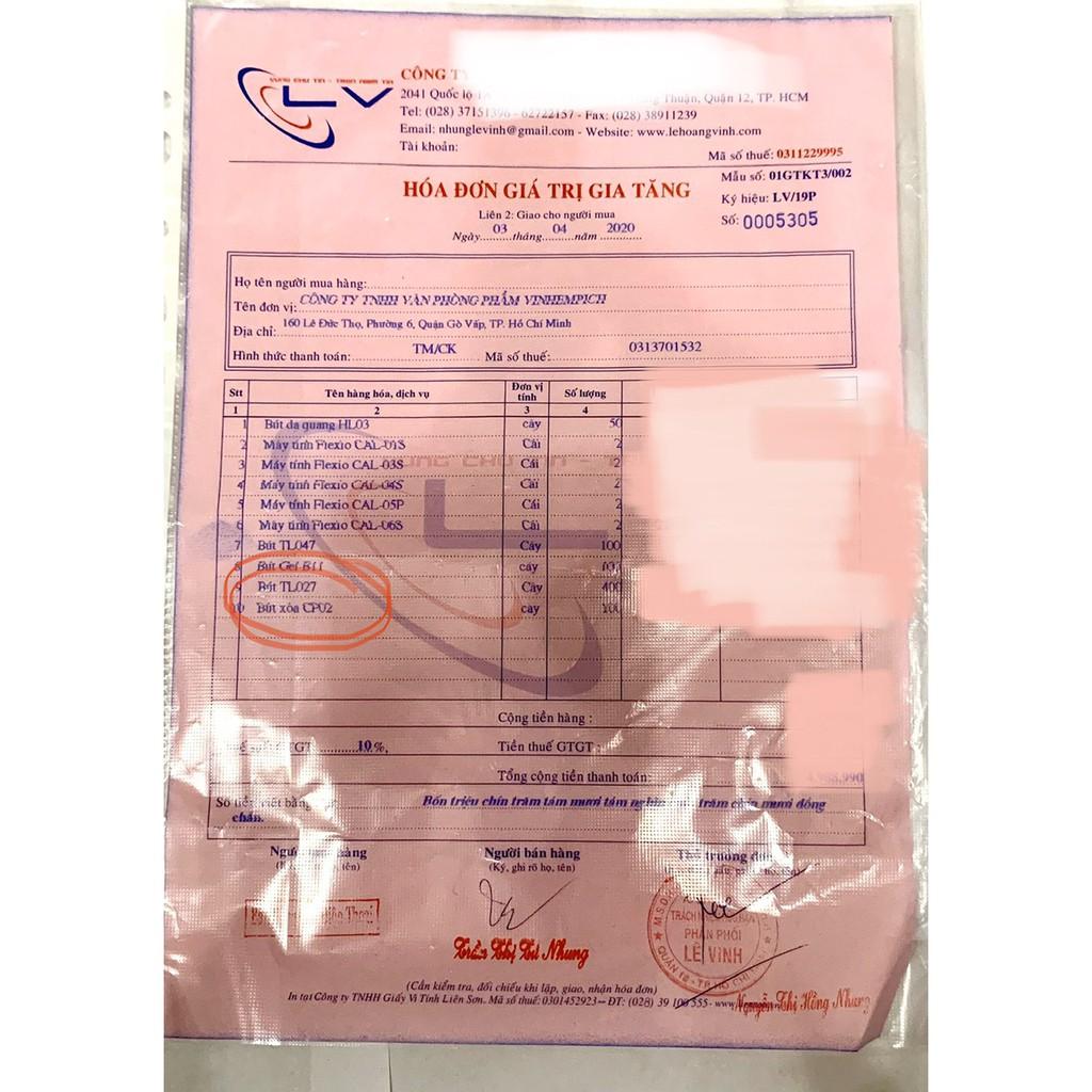 1 hộp bút bi TL 027 (20 cây