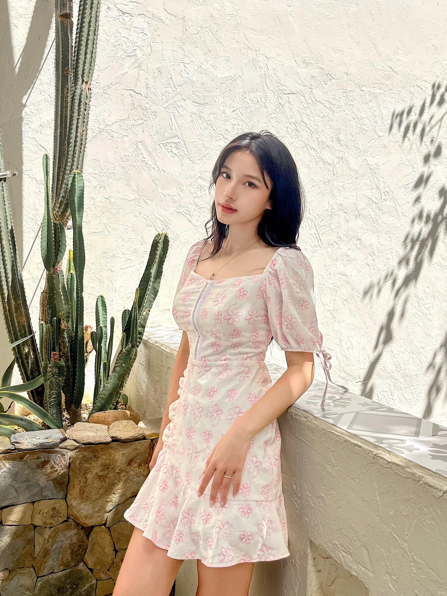 Đầm hoa cổ vuông Heull Dress Gem clothing SP060520