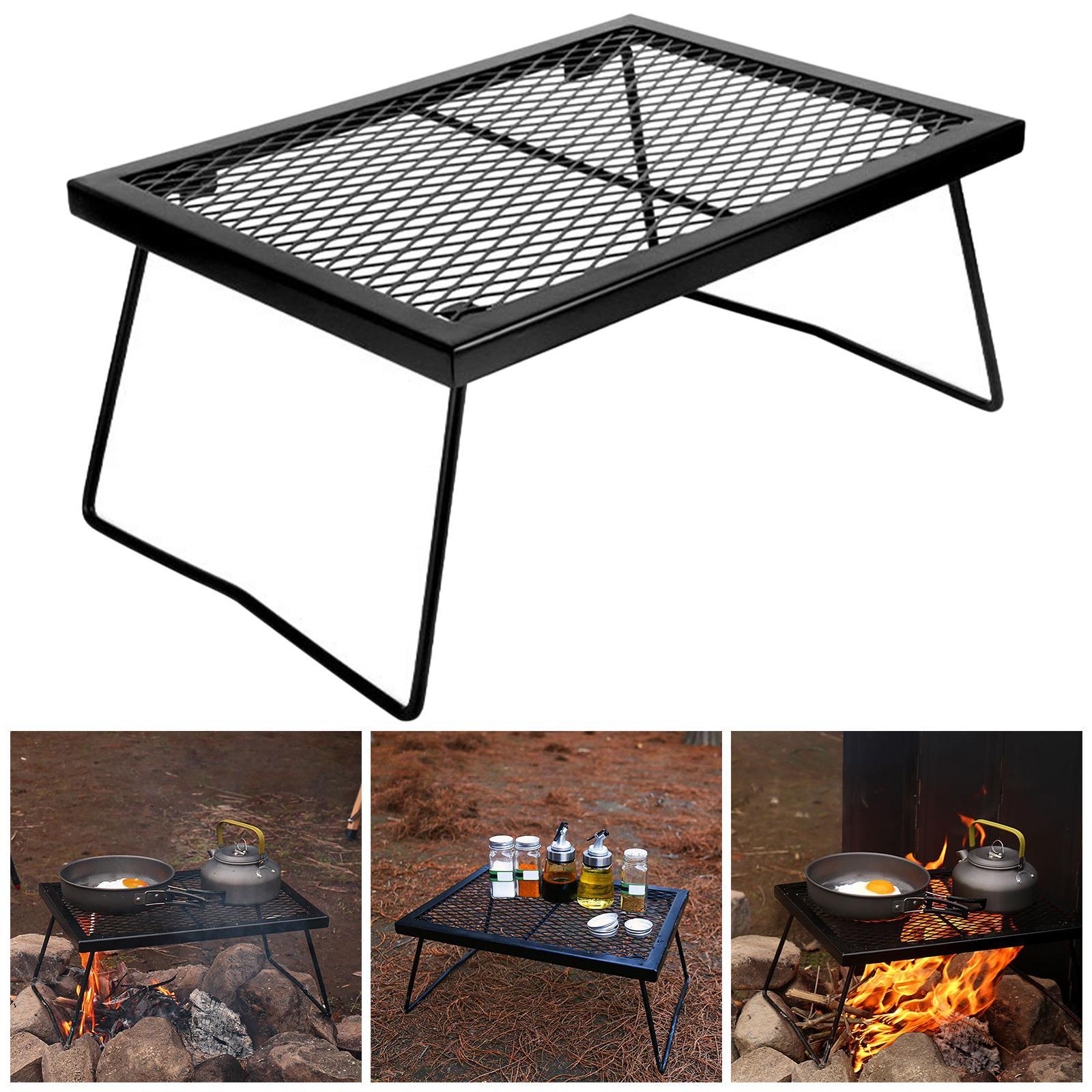 Folding Camping Table Storage Net Mesh Portable Picnic Camping Organizer