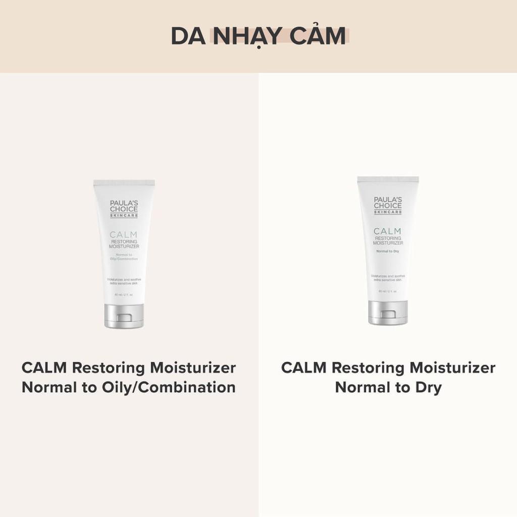 Kem dưỡng ẩm ban đêm dành cho da khô nhạy cảm Paula's Choice Calm Restoring Moisturizer Normal to Dry (Mã 9140)