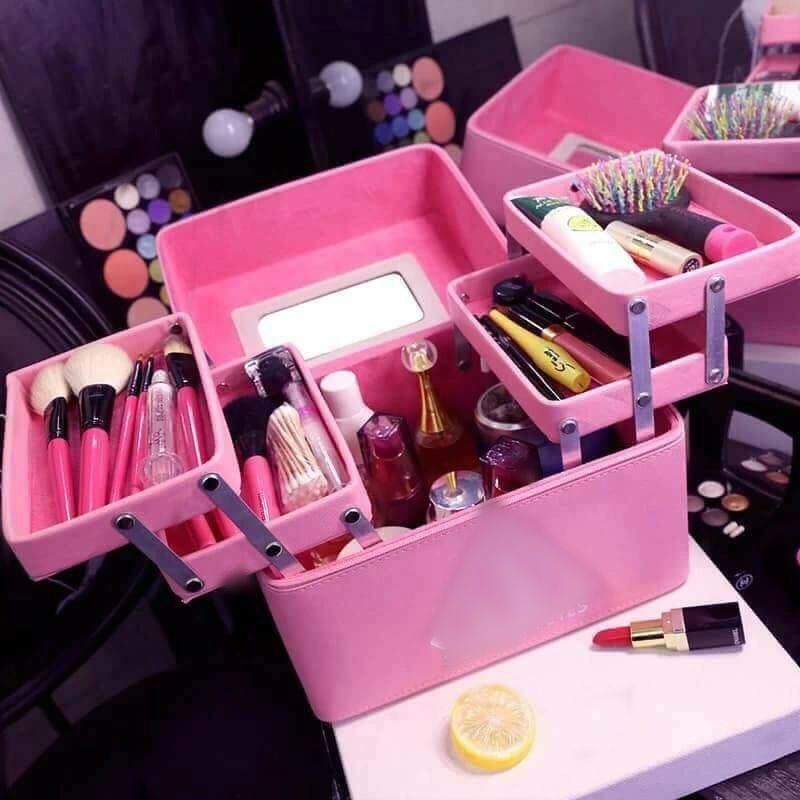 CỐP TRANG ĐIỂM ĐỰNG MỸ PHẨM CÁ NHÂN 3 TẦNG