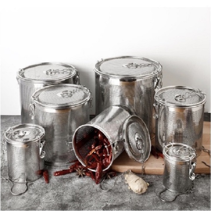 Dụng cụ lọc trà, thảo dược và gia vị bằng inox đủ size cao cấp