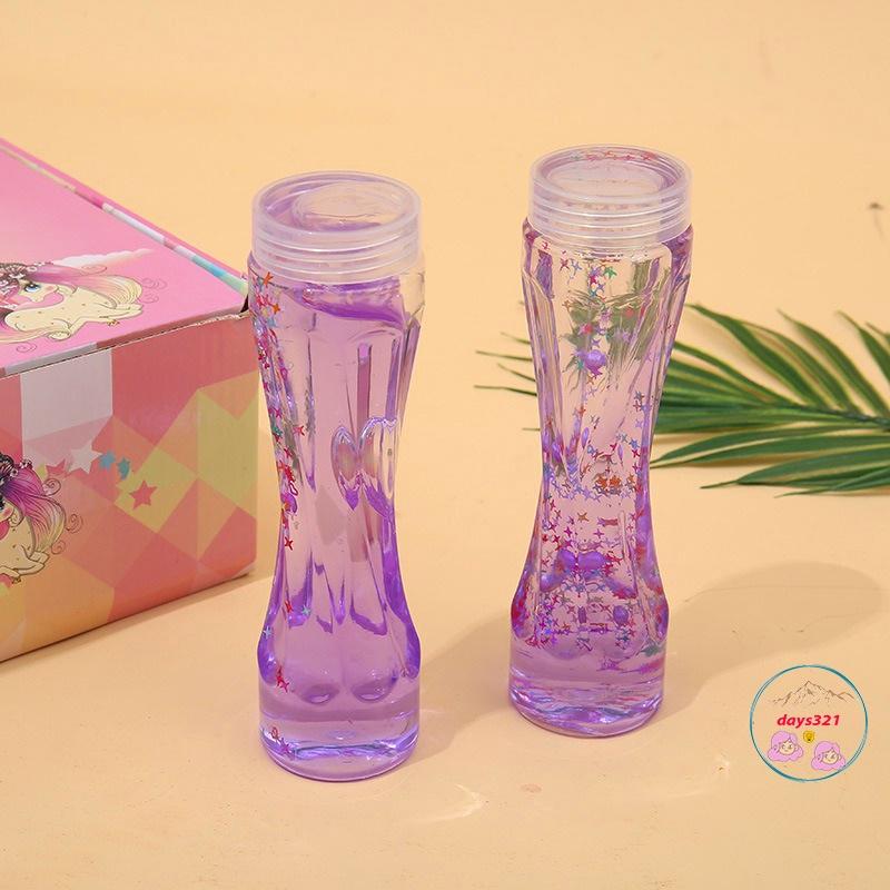 Slime DẠNG CHAI XOẮN 380ML charm nhũ đa dạng 9 màu cực đẹp Đồ chơi hũ slam chất nhờn ma quái squishy