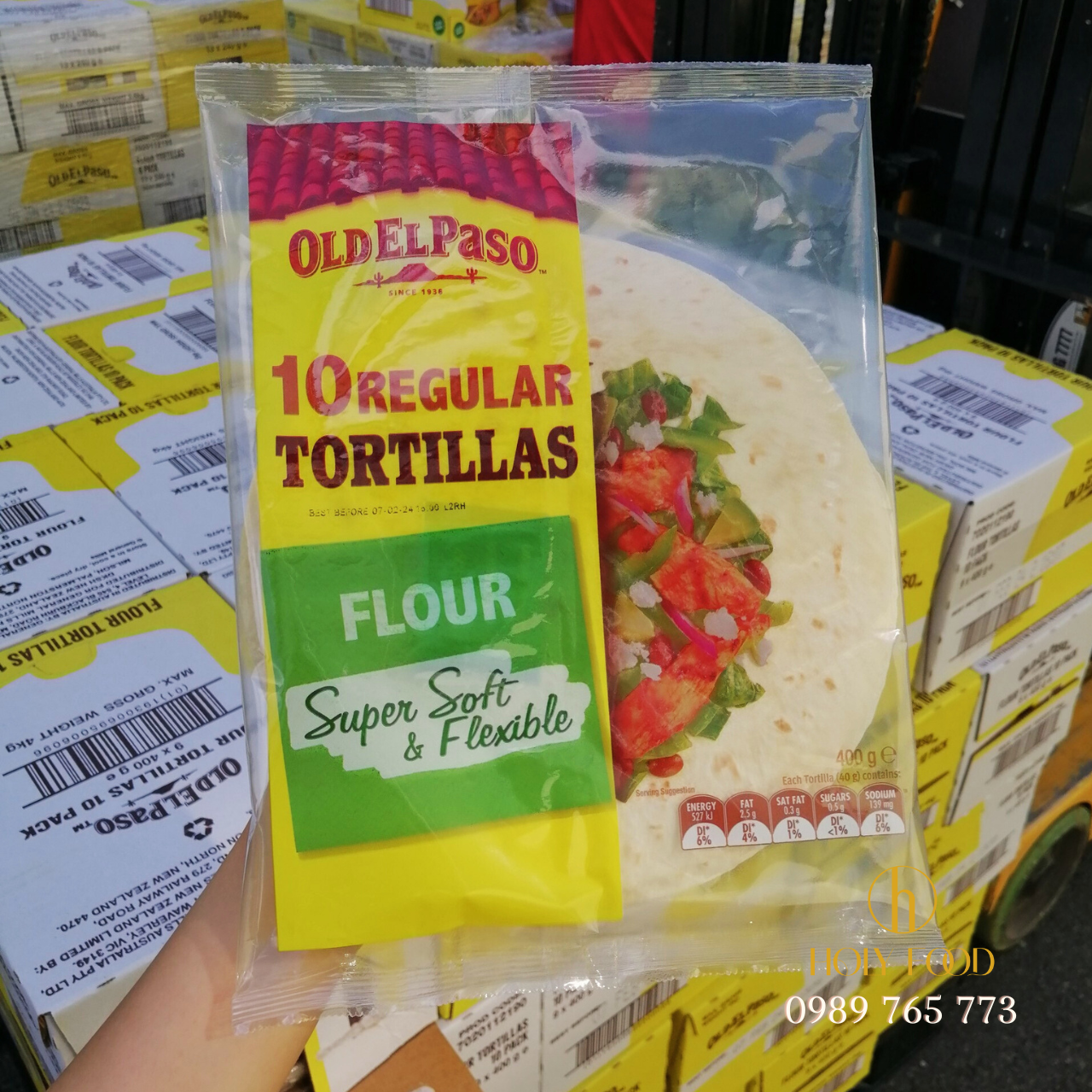 Vỏ Bánh Tortilla Mexico Tortillas Old El Paso Flour 10 pack 400g - Xuất xứ Australia