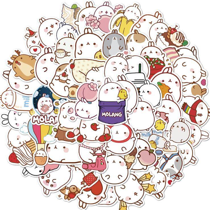 Sticker dán cao cấp MOLANG Cực COOL ms#126