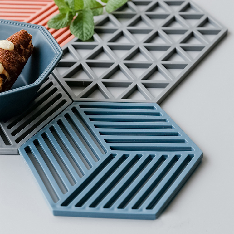 Lót Ly, Nồi Silicon Lục Lăng Chống Trượt Đa Năng