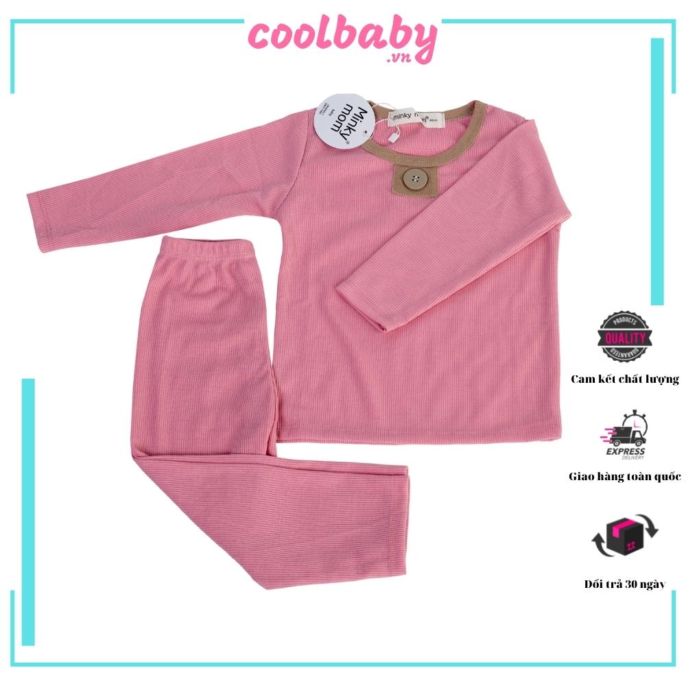 Bộ Đồ Thun Minky Mom Chất Thun Co Giãn Tốt Dành Cho Bé Hàng Việt Nam Cao Cấp