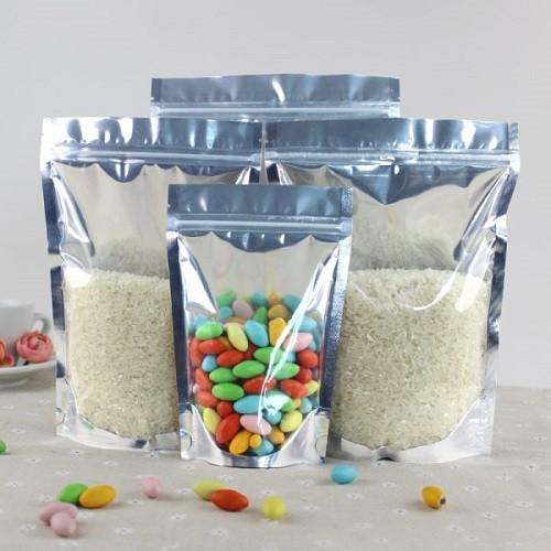 1kg TÚI ZIP TRONG BẠC ĐÁY ĐỨNG ( 1 mặt trong 1 mặt bạc- Hàng Loại 1 chất lượng