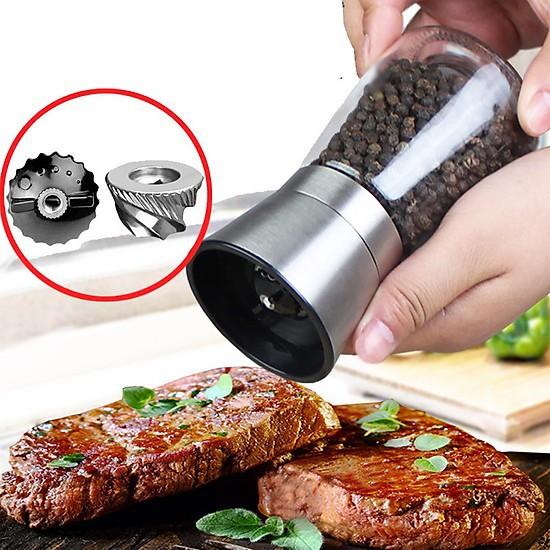 Dụng Cụ Xay Tiêu, Lọ Xay Tiêu Bằng Inox Sang Trọng