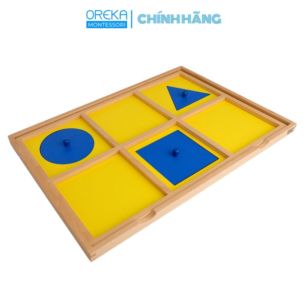 Đồ chơi trẻ em Oreka Montessori Khay biểu diễn hình học - 0310700