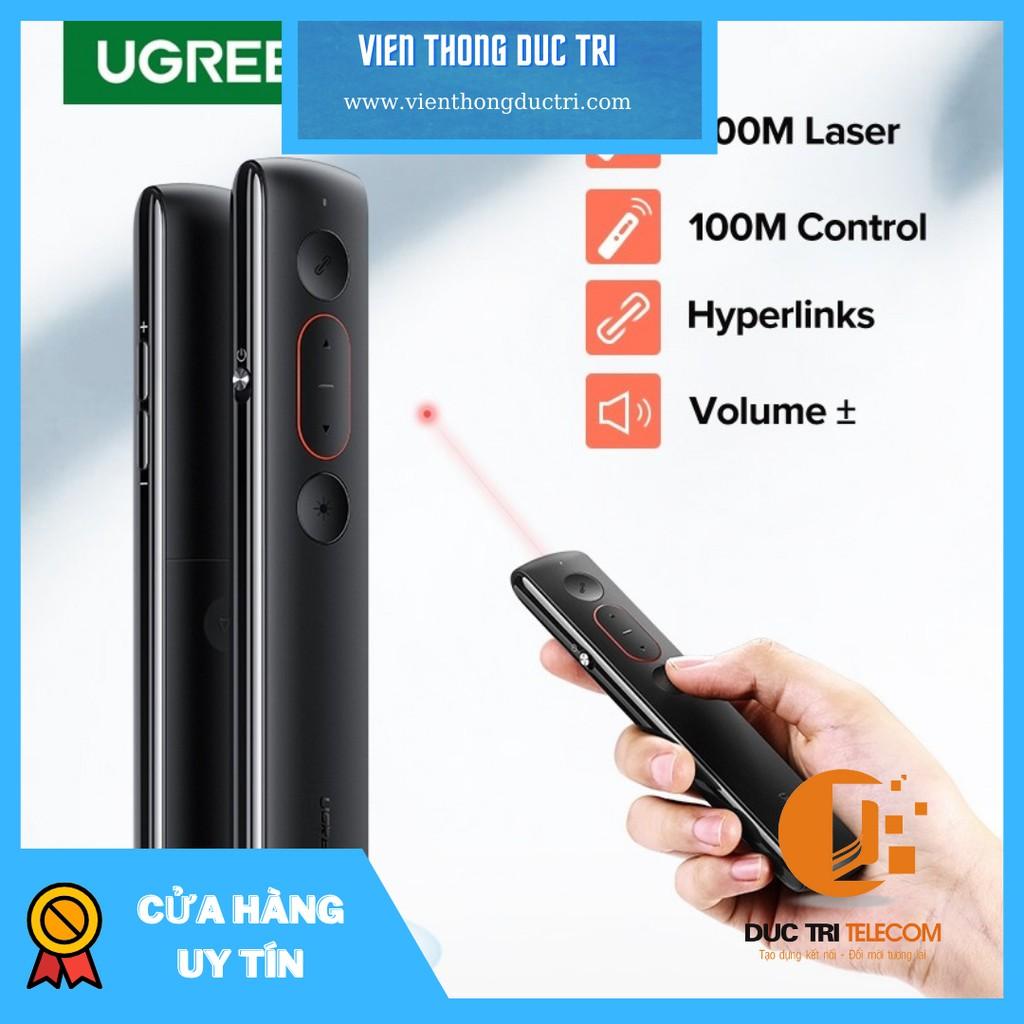 Bút trình chiếu Laser không dây khoảng cách 100m chính hãng Ugreen 60327 cao cấp