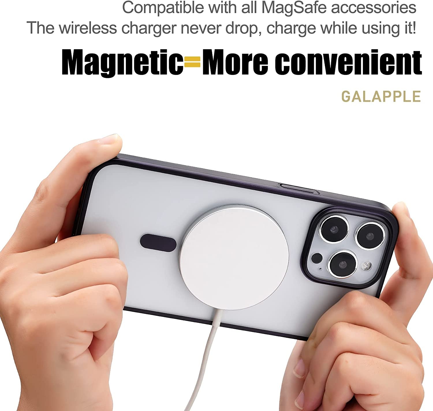 Ốp lưng chống sốc viền crom cho iPhone 14 Pro Max (6.7 inch) hỗ trợ sạc Maqsafe hiệu DEVIA Glimmer Series (mặt lưng trong suốt, gờ bảo vệ Camera) - hàng nhập khẩu