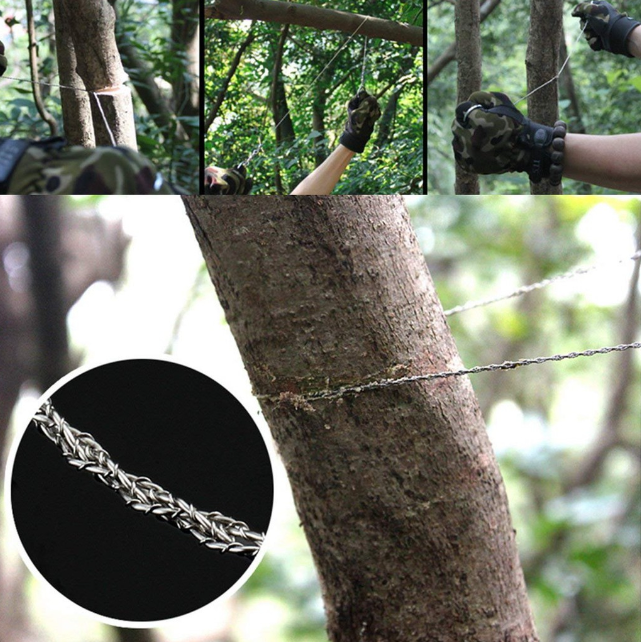 Dây Cưa Cây Sinh Tồn Bằng Thép Khi Đi Du Lịch Dài 71Cm