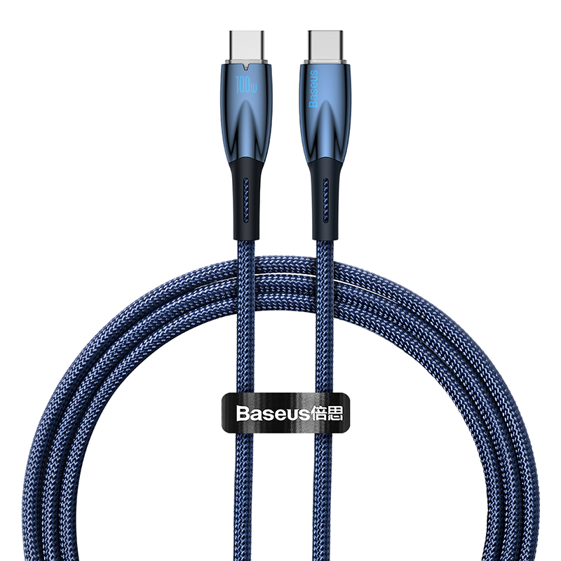 Cáp Sạc Baseus Glimmer Series Fast Charging Data Cable Type-C to Type-C 100W (Hàng chính hãng)