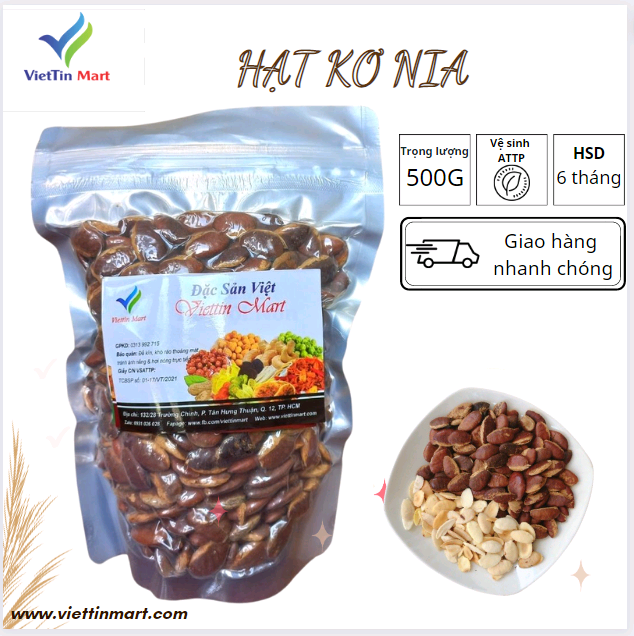 Hạt Khơ Nia Đặc Sản Tây Nguyên Viettin Mart 500g