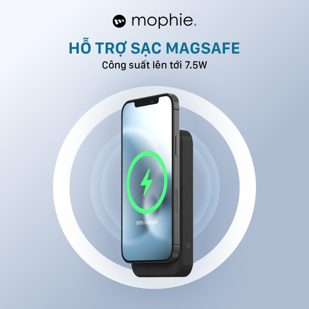 Sạc dự phòng Mophie snap+ powerstation stand 10,000mAh - Hàng chính hãng