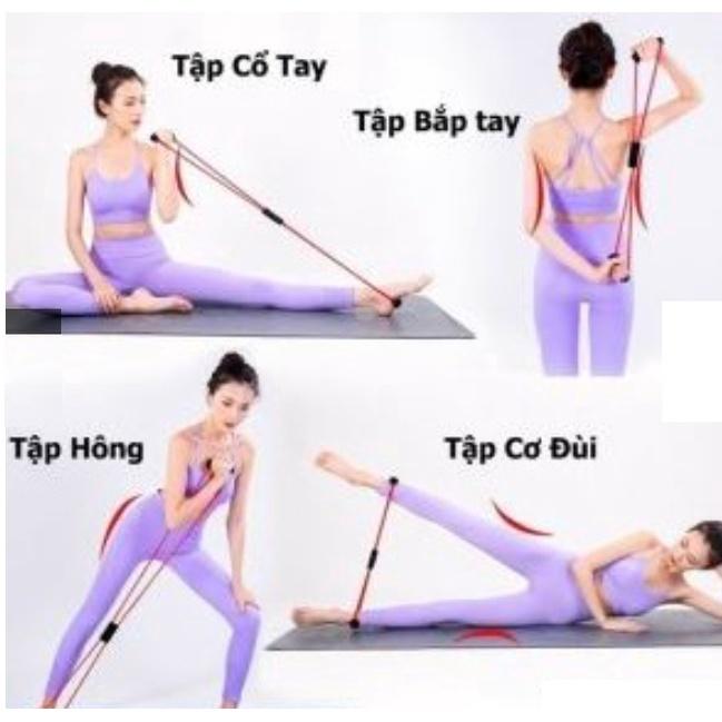 Dây cao su tập cơ ngực và thon gọn bắp tay