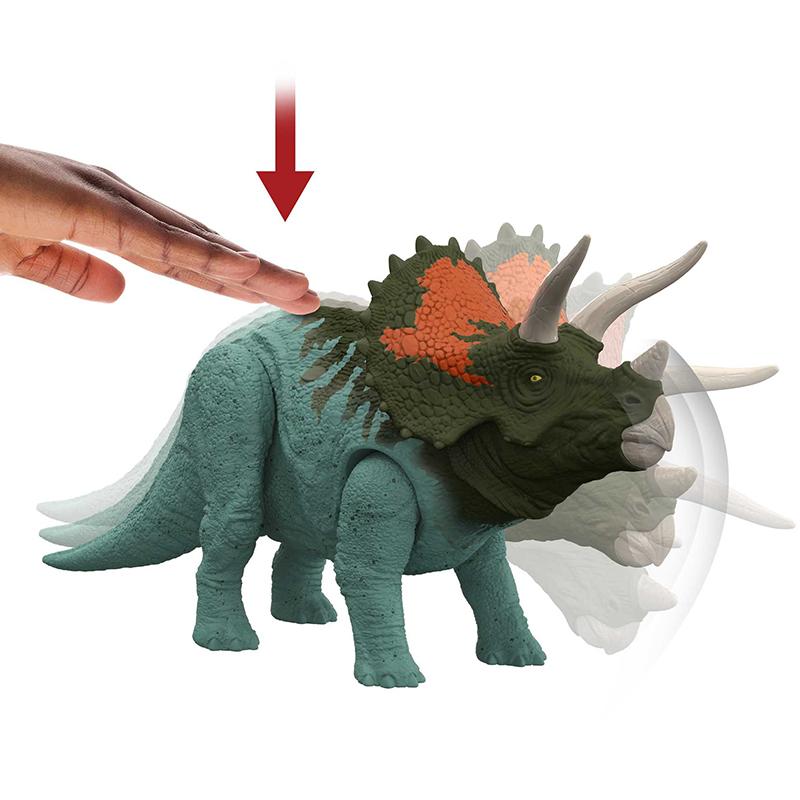 Đồ Chơi JURASSIC WORLD MATTEL Khủng Long Triceratops Có Âm Thanh HDX40/HDX17