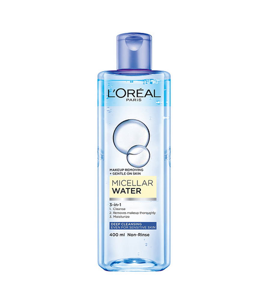 Nước tẩy trang L’oreal Paris Micellar Water 3 in 1 tặng kèm miếng dán tóc siêu xinh - Pháp Chính Hãng