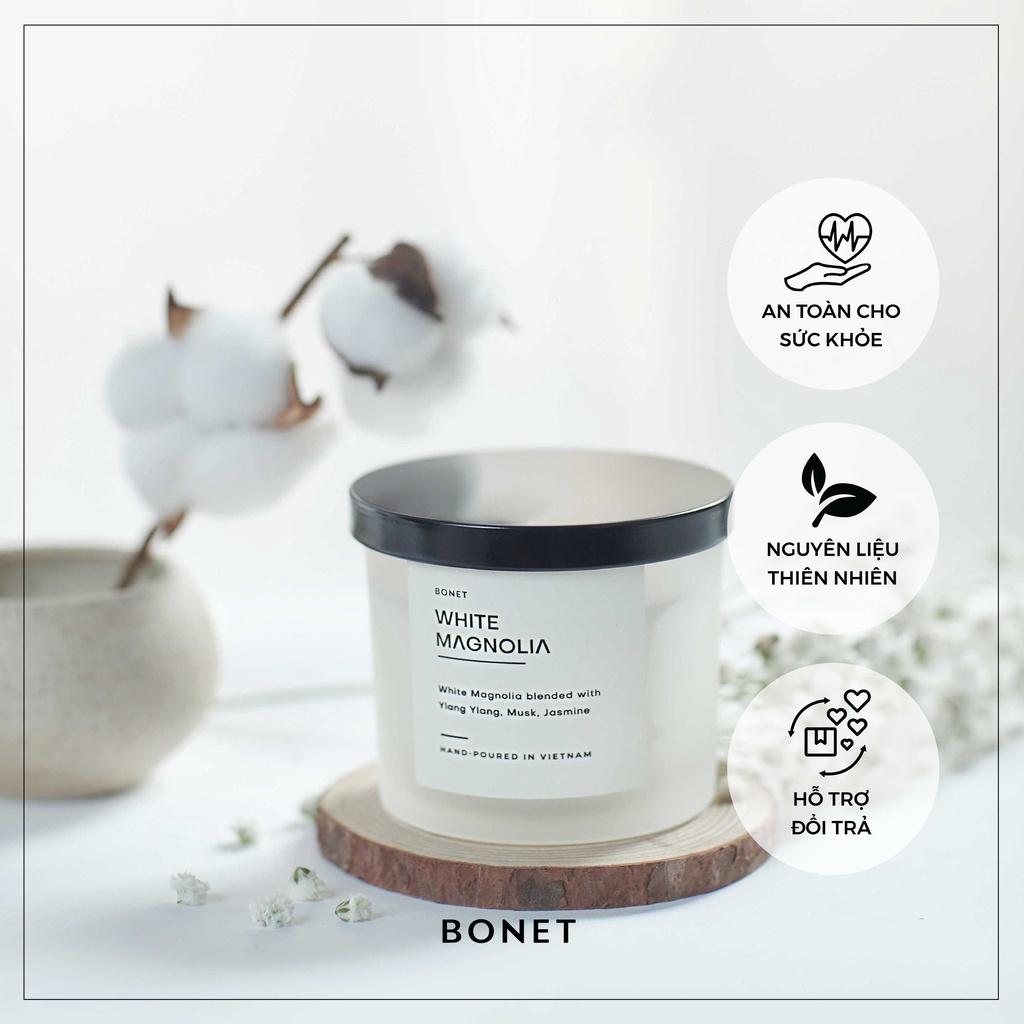 Nến Thơm BONET White Magnolia Hương Hoa Mộc Lan Cổ Điển Sang Trọng Nữ Tính Phù Hợp Cho Phái Nữ