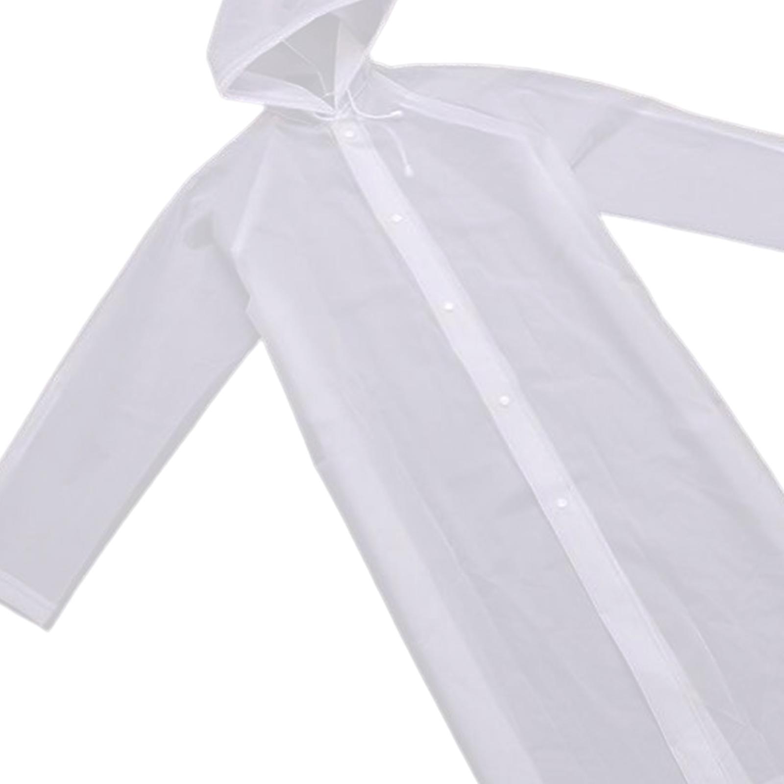 Long Raincoat Adults Children Rain Poncho Rainproof Rain Cape with Hood Rain Jacket for Travel Cycling Climbing Outdoor Activities