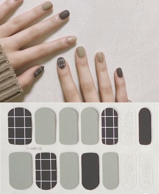 Set dán móng tay nails dán nghệ thuật nhiều màu - có ngay bộ móng đẹp trong 5 phút (Nail wraps / Nail stickers) CAM CAM