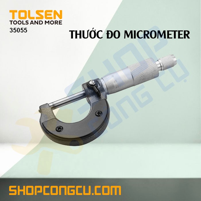 Thước micrometer 25mm Tolsen 35055