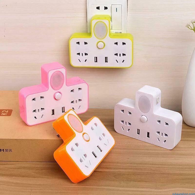 Ổ CẮM ĐIỆN ĐA NĂNG KIÊM ĐÈN NGỦ CÓ CỔNG USB SẠC ĐIỆN THOẠI