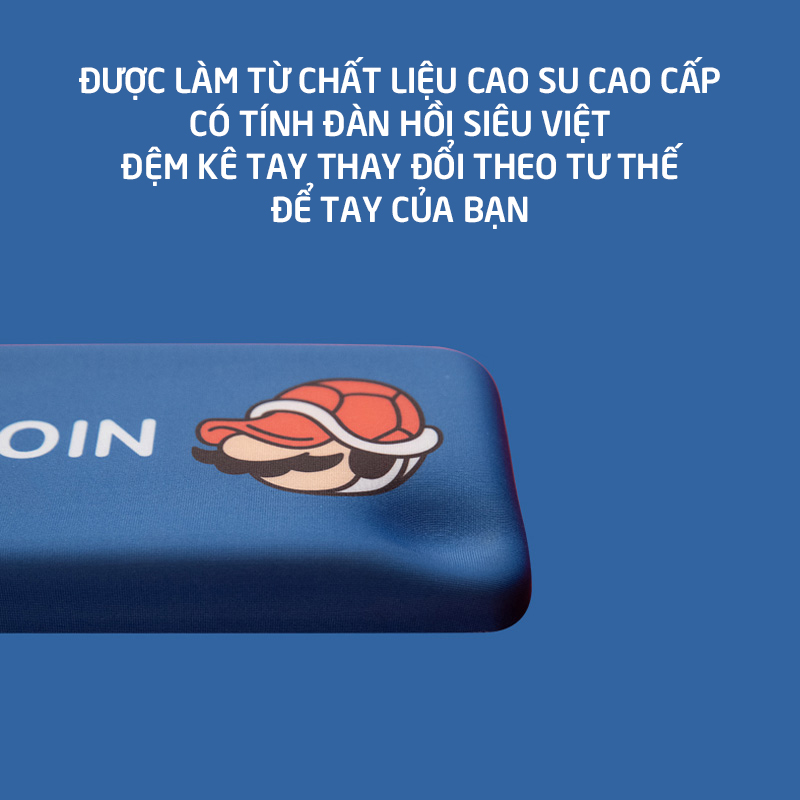 Miếng Kê Tay Khi Gõ Phím Bằng Xốp Silicon Cao Cấp Đệm Cổ Tay Chống Mỏi Khi Làm Việc Size 46 Và 36