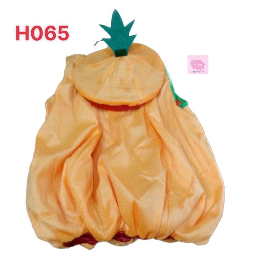 Set bộ bí ngô dễ thương chun bo gấu hoá trang Halloween