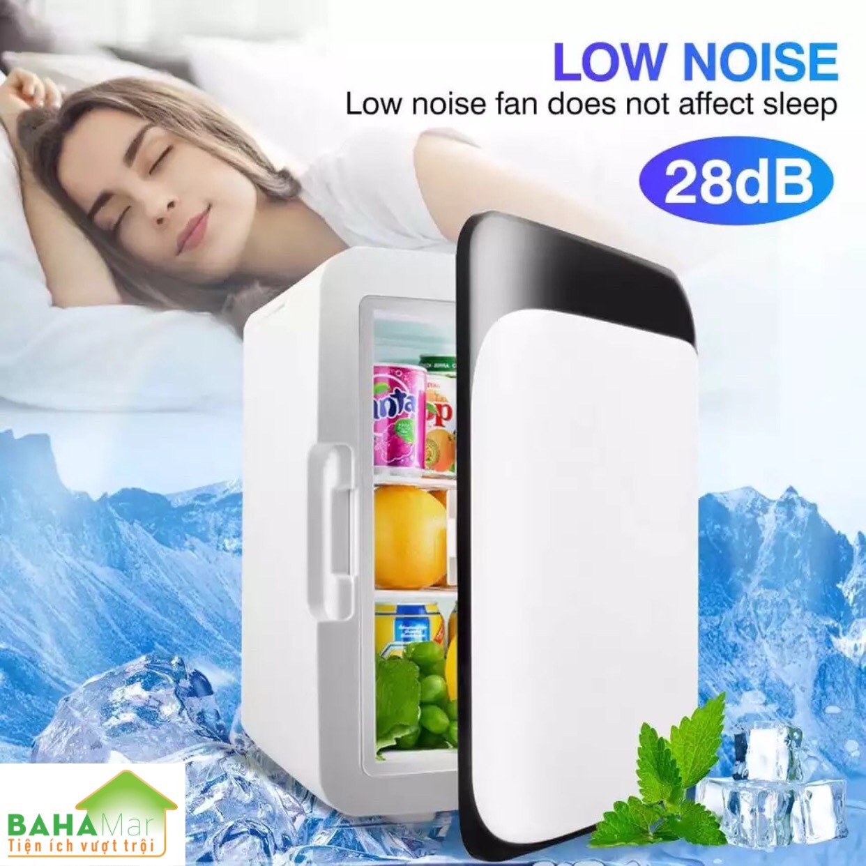 TỦ LẠNH MINI 10L ĐỂ XE Ô TÔ, VĂN PHÒNG, PHÒNG NGỦ... THUẬN TIỆN MANG ĐI DÃ NGOẠI, CẮM TRẠI."BAHAMAR"