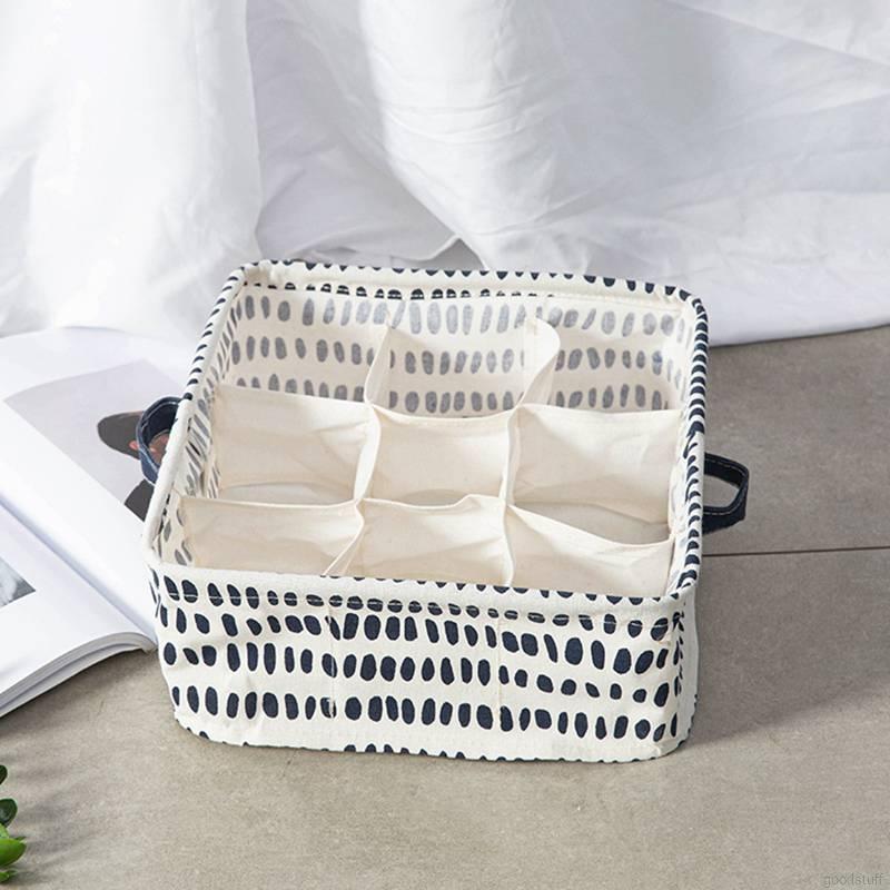 Hộp Vải Đựng Đồ Lót 9 Ngăn Tiện Lợi