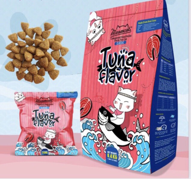 Meowcat - Hạt khô cho mèo vị cá ngừ 350g / Dry food tuna flavor for cat 350g