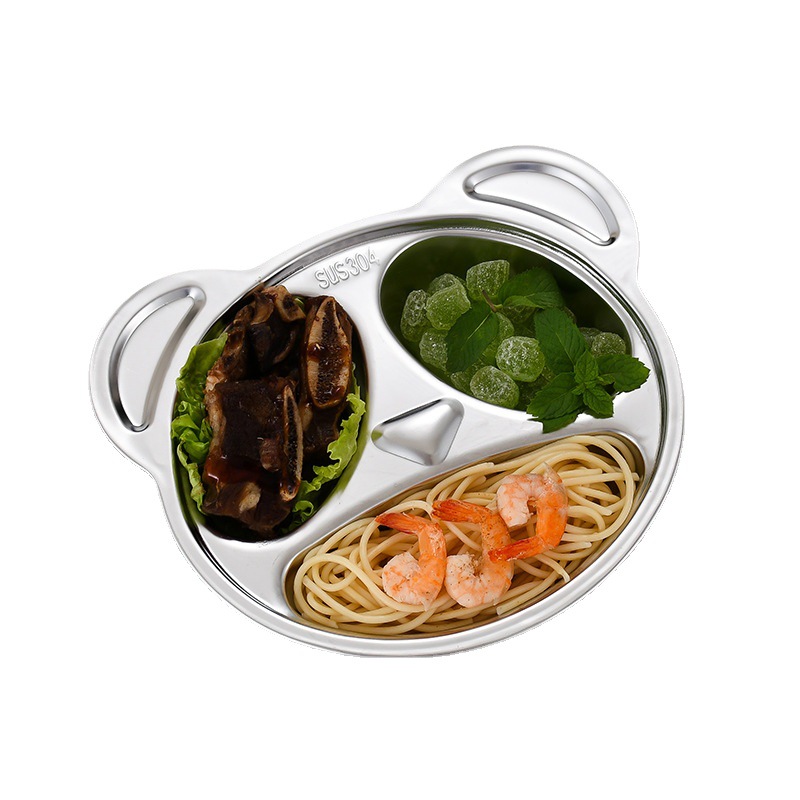 Khay cơm,khay ăn dặm cho các bé inox 304 cao cấp 100%
