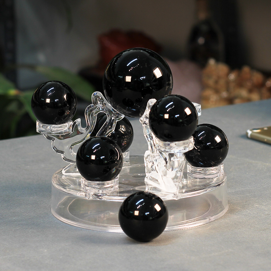 Thất Tinh Trận Đá Obsidian Đen 15cm