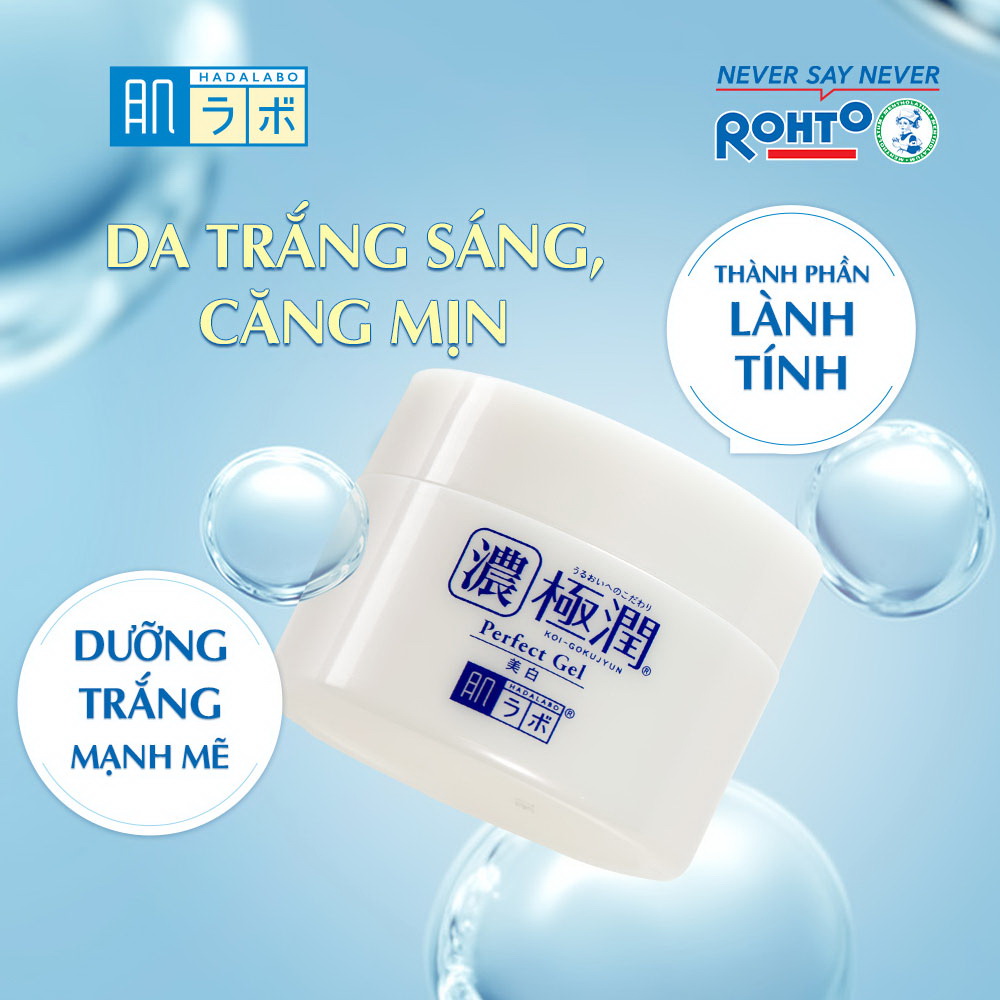 Gel Hada Labo Koi Gokujyun Whitening Perfect Dưỡng Trắng Và Cấp Ẩm Cho Da 100g