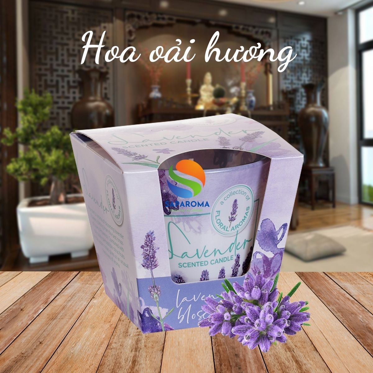 Ly nến thơm tinh dầu Bartek Lavender 115g QT5351 - oải hương, bạc hà, nến trang trí, thơm phòng, thư giãn, hỗ trợ khử mùi (giao mẫu ngẫu nhiên)